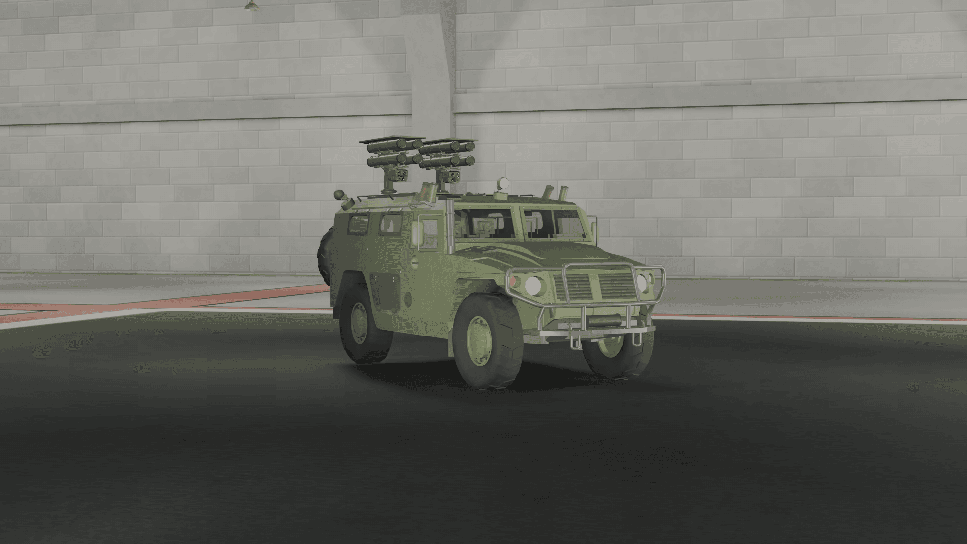 Image of the "Kornet D GAZ Tigr" in Multicrew Tank Combat on Roblox