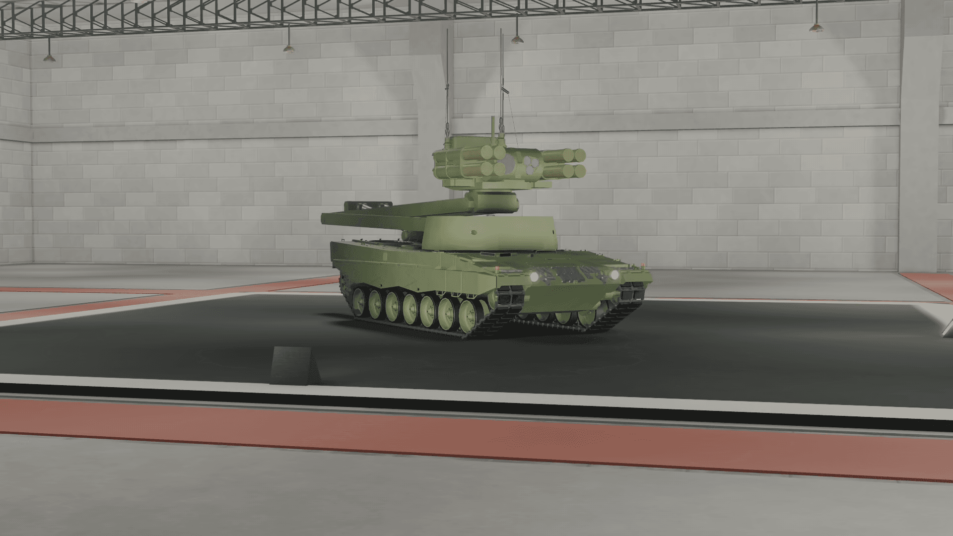Image of the "Leopard 2 Giraffe" in Multicrew Tank Combat on Roblox